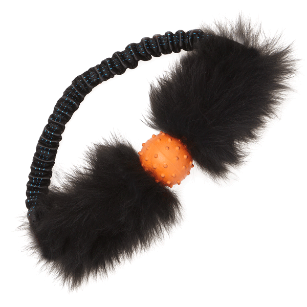 Sheepskin Bungee Ring with Rubber Ball