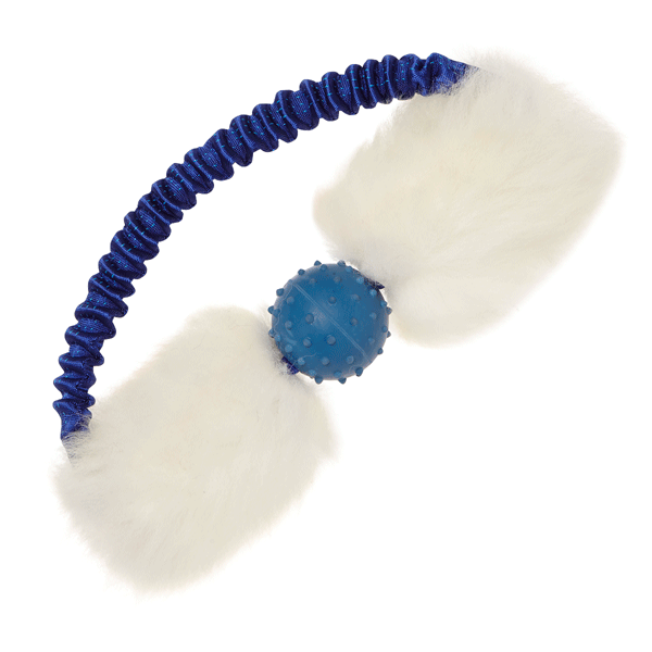 Sheepskin Bungee Ring with Rubber Ball