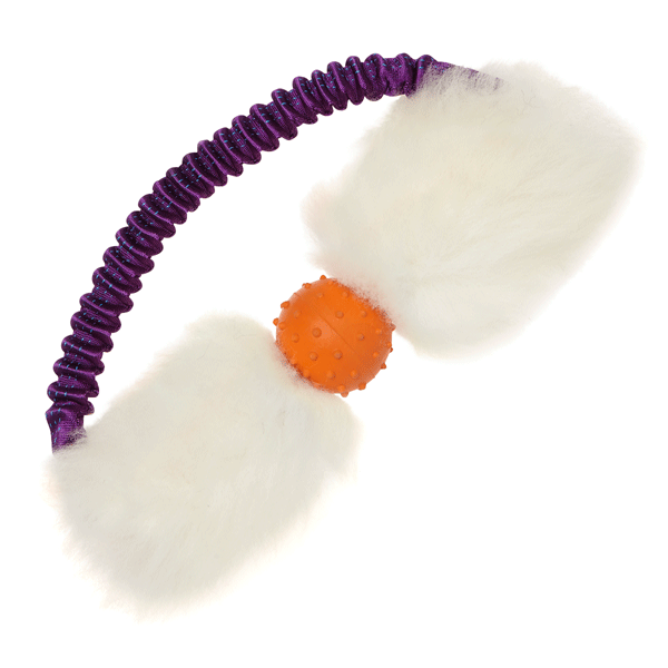 Sheepskin Bungee Ring with Rubber Ball