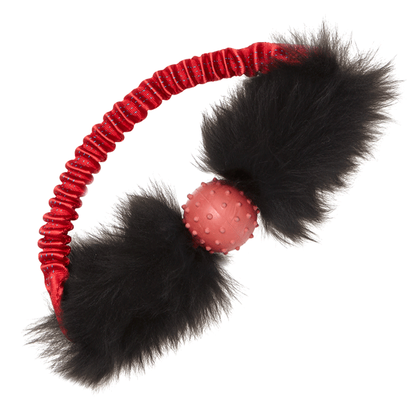 Sheepskin Bungee Ring with Rubber Ball