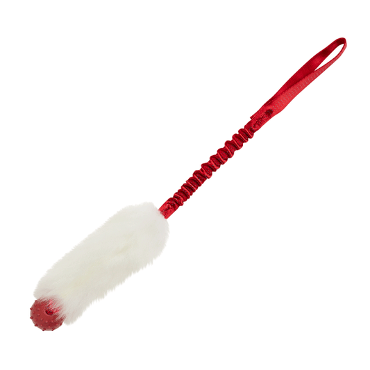 Sheepskin Ball Bungee Tug - Rubber Ball
