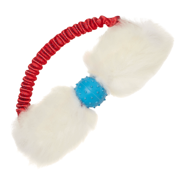 Sheepskin Bungee Ring with Rubber Ball