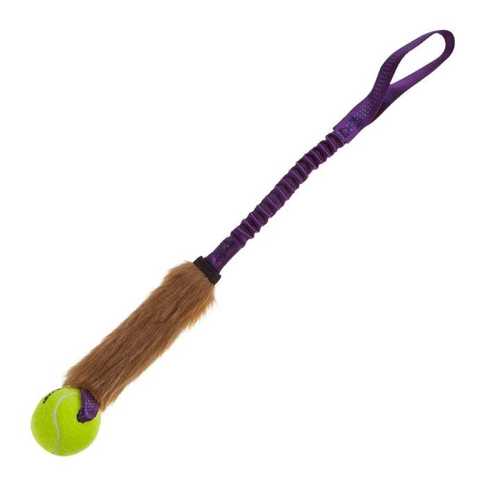 Faux Fur Ball Bungee Tug - Tennis Ball